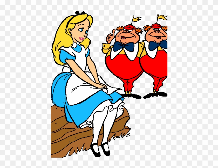 *alice, Tweedle Dee & Tweedle Dum ~ Alice In Wonderland, - Alice No Pais Das Maravilhas #1116684
