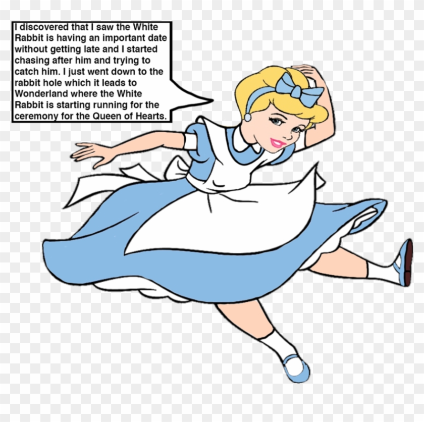 Princess Cinderella As Alice Falling By Darthranner83 - Digital Art #1116701