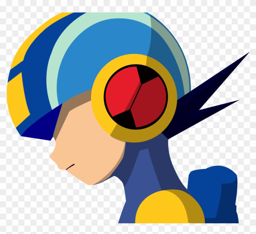 Mega Man Exe Side Profile With Shadow By Hamptc - Mega Man Side View #1116758