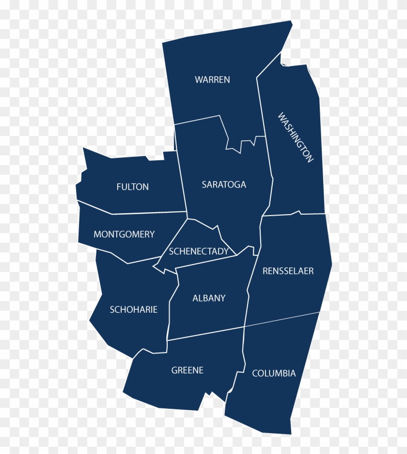 Areas Served - Ny Capital Region Map #1116819