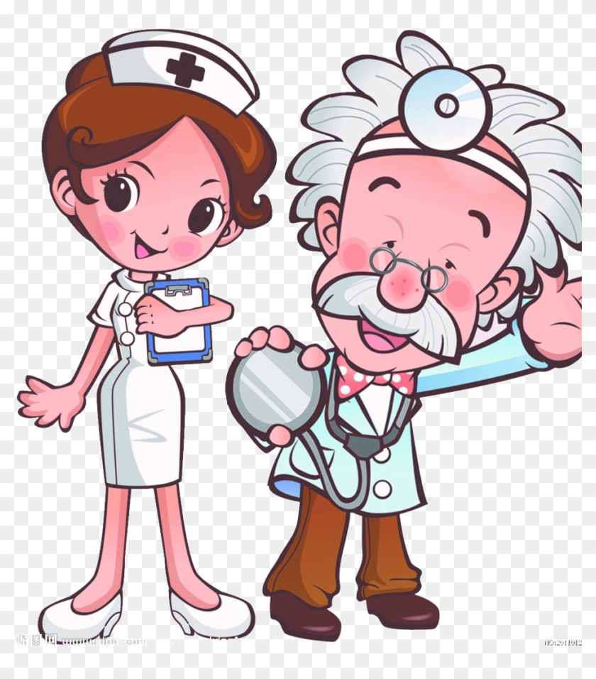 Physician Cartoon Nurse - 卡通 护士 - Free Transparent PNG Clipart Images  Download