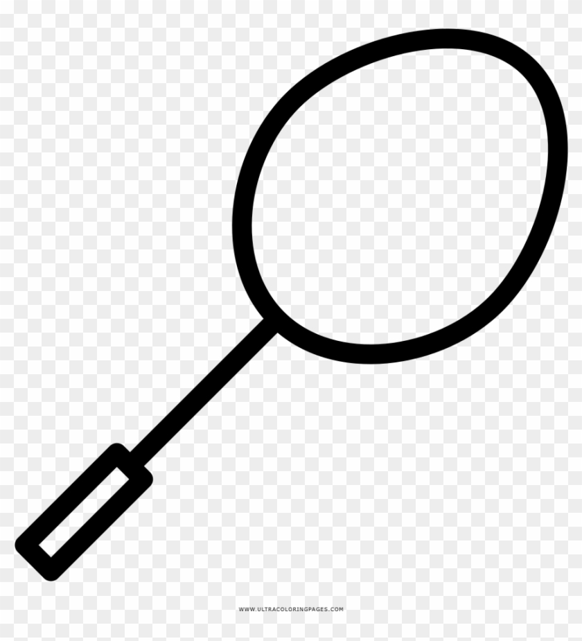 Badminton Racket Coloring Page - Racket #1116996