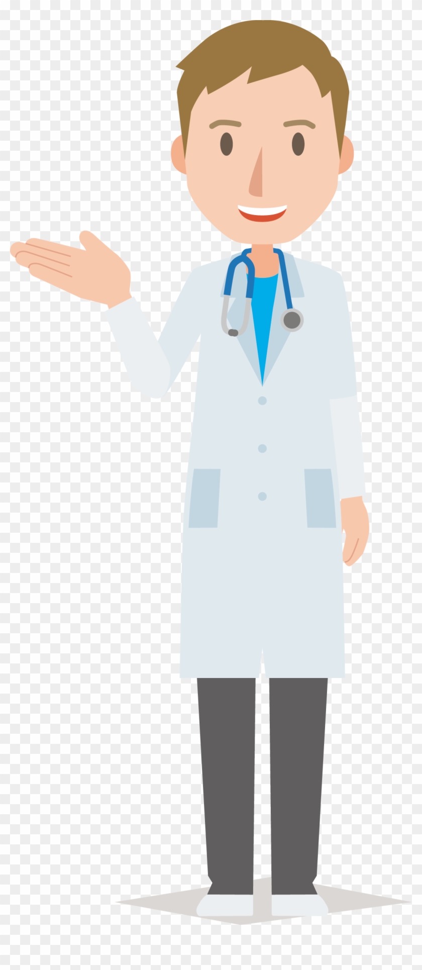 Newborn Doctor Physician Cartoon - Man Doctor Icon Png #1117007