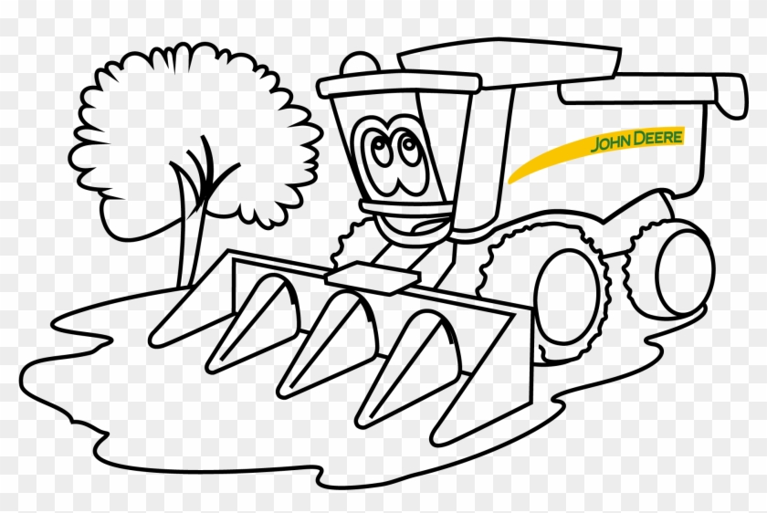 Fantástico Páginas Para Colorear Tractor John Deere - Cartoon #1117023