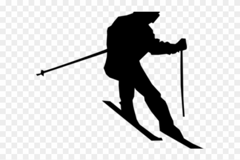 Ski Clipart Mountain Skiing - Ski Vector #1117388