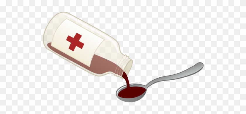 Cough Syrup And Spoon - Cough Syrup Clip Art #1117438