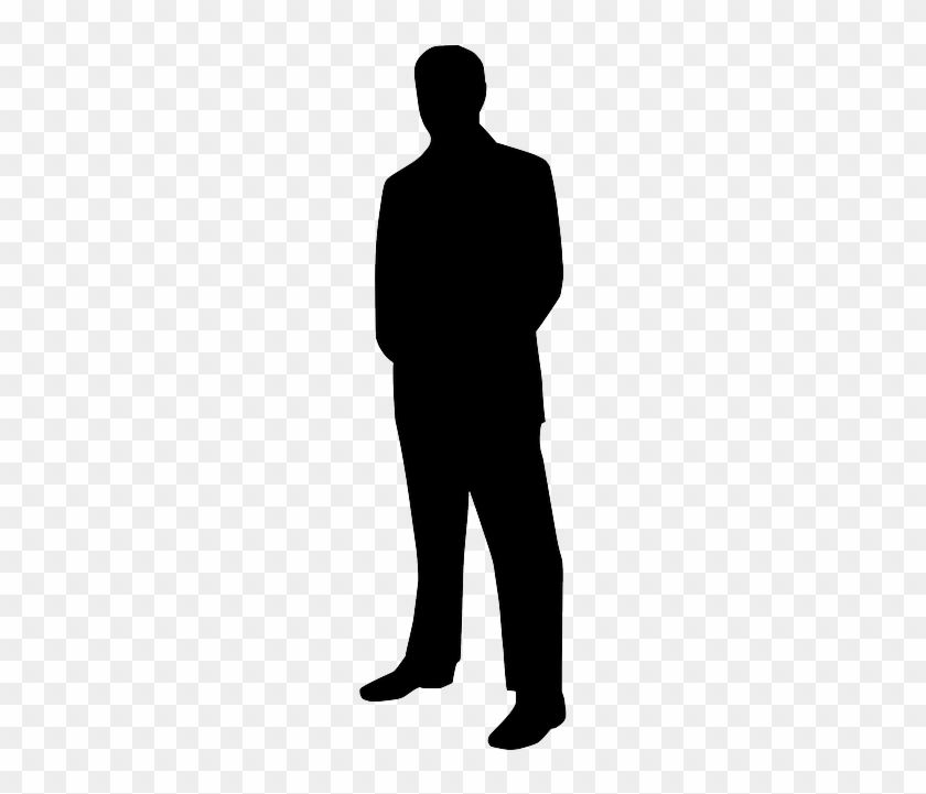 Silhouette Business Man, Man, Tie, Suit, Business, - Man Silhouette Png #1117441