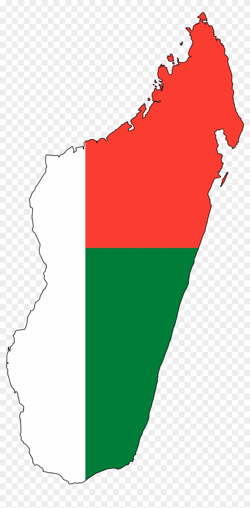 Pin Madagascar Map Africa Flag Capital City Rivers - Madagascar Country Flag Map #1117447