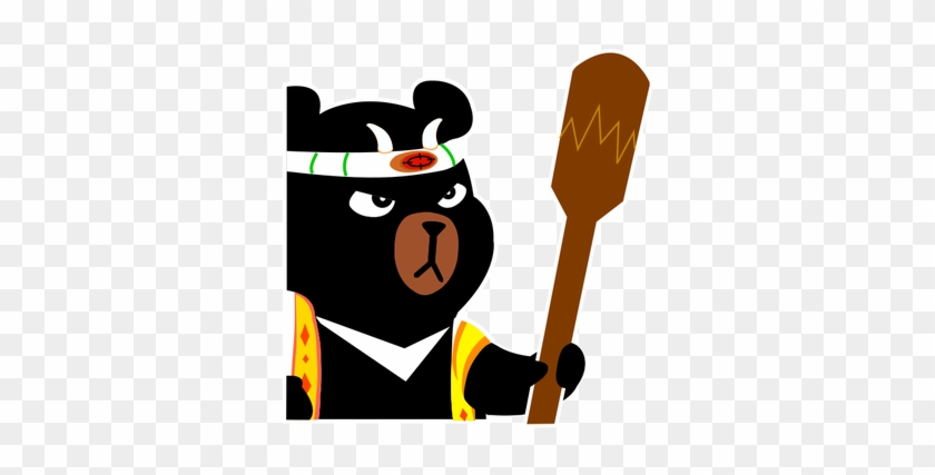 Bear Ninja - Monogramm. Kawaii Niedlicher Ninja Bär Für Tischtennis #1117501