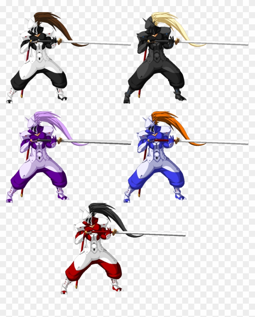 Hakumen Sprite With Ninja - Hakumen Color Palette #1117542