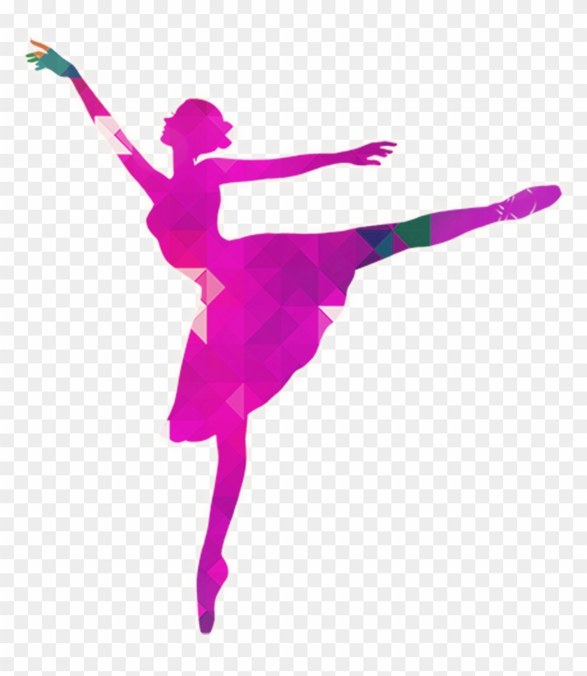 Ballerine Clipart Pink Silhouette - Colorful Silhouette Dance Png #1117768