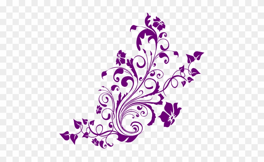 Purple Swirl Clip Art Purple Swirls Clipart 870 726 - Pretty Flower Design Shower Curtain #1117914