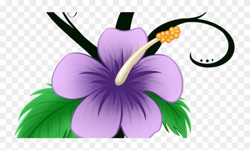 Hibiscus Flower In Cartoon #1117998