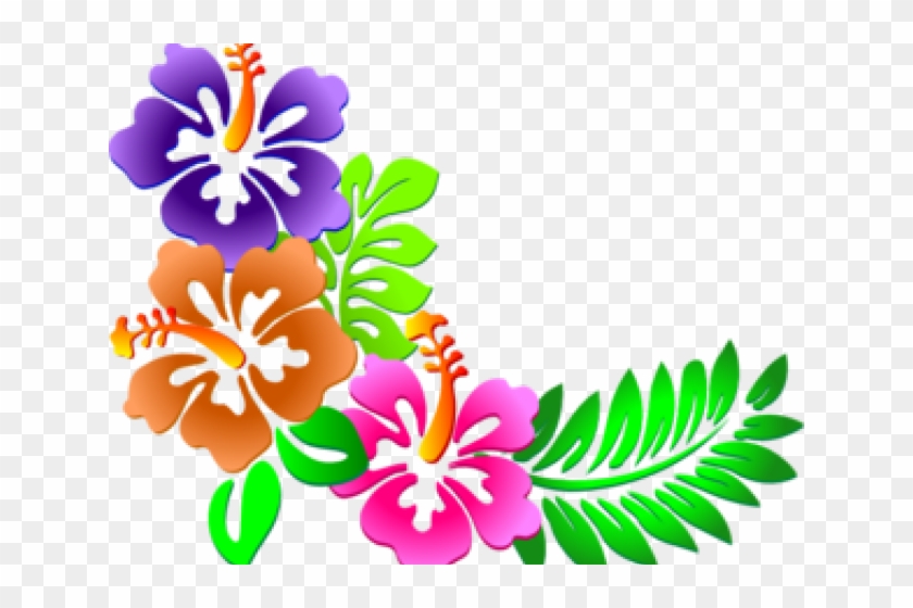 Hibiscus Clipart Corner - Hibiscus Flower Clipart #1118000