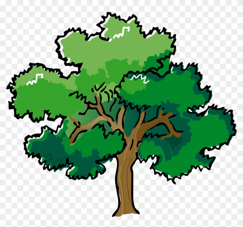 Tree Clipart Forest Tree - Oak Tree Clipart #1118189