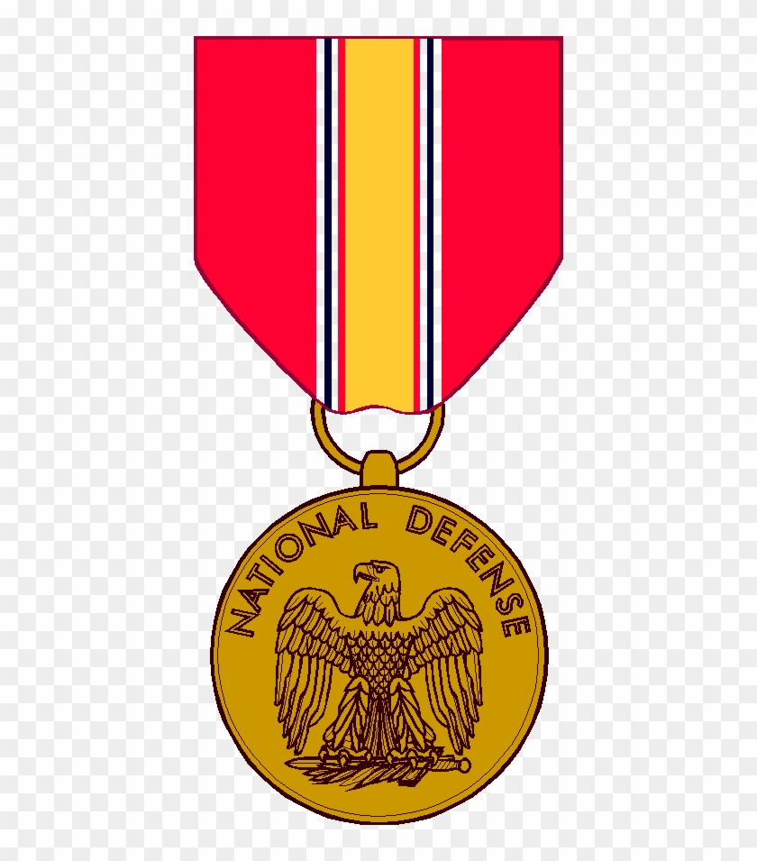 Army Clipart Military Service - National Defense Service Medal Vector #1118269