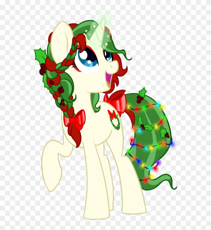 Holly Wreath Since Christmas Is On The Way Here Is - Christmas Pony Mlp Oc #1118409