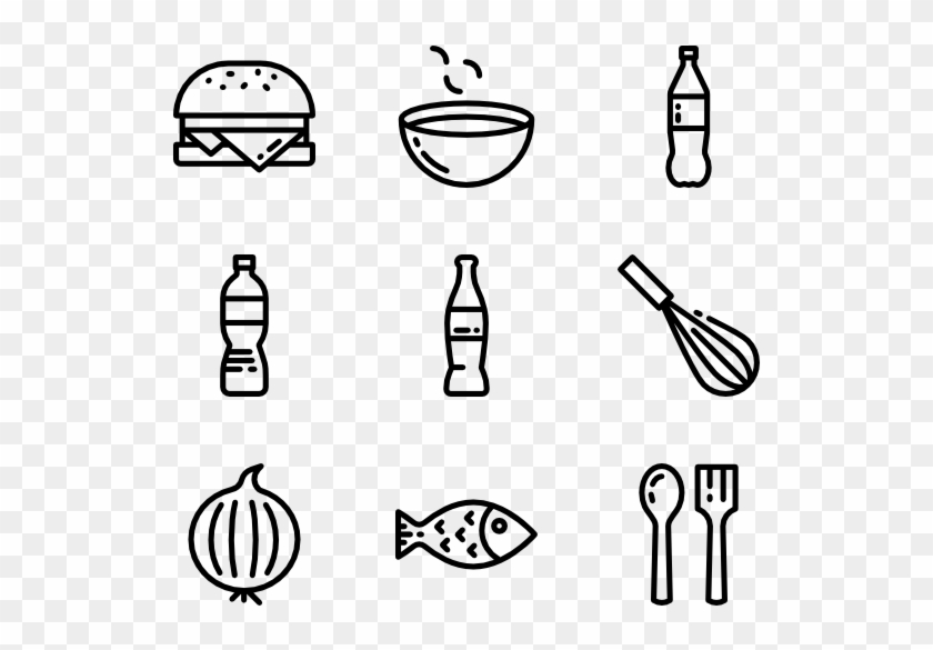 Food And Restaurant - Food Icon Png Line #1118442