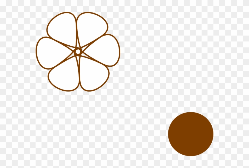 Brown Flower 31 Clip Art At Clker - Simple Mandala Designs #1118446