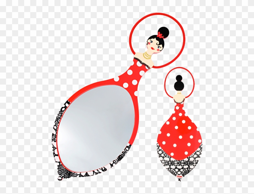 Glam Glam Mirror - Miroir À Main Glam Glam Rouge - Pylones #1118462
