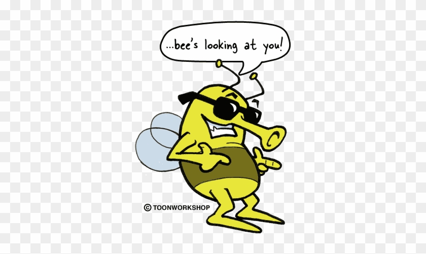 Funny Bee Clipart - Funny Clip Art Gif #1118476