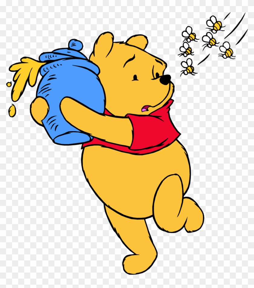 Winnie The Pooh Clipart Png - Winnie The Pooh Honey Pot Bees #1118485