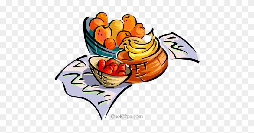 Fruit Basket Royalty Free Vector Clip Art Illustration - Alimentazione Gif #1118637