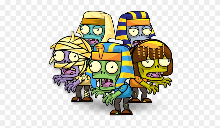 Egyptian Zombies Character Set - Cartoon #1118727