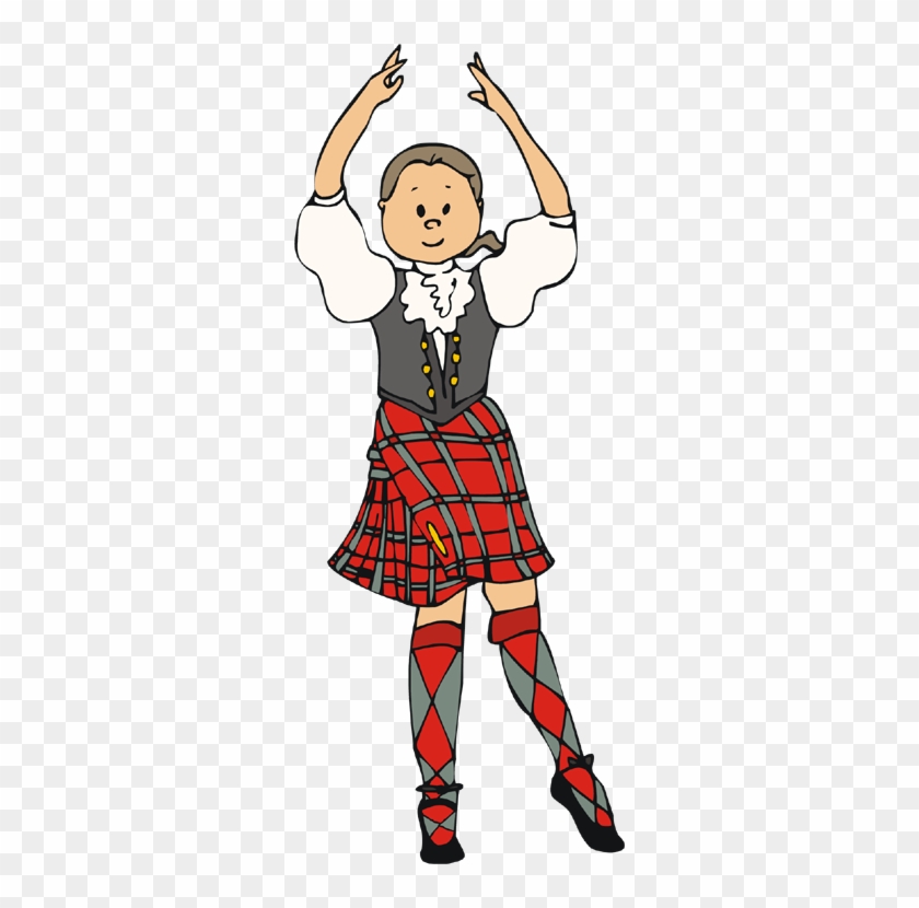 Scottish Country Dancing Clipart - Highland Dancers Clip Art #1118761
