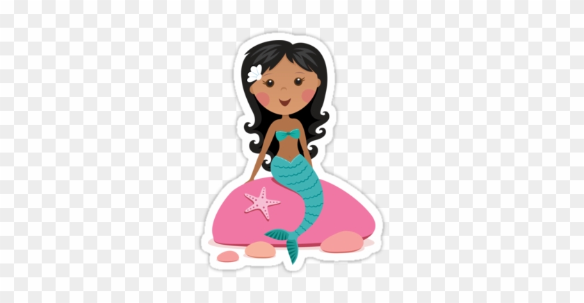 Cute Mermaid Illustration - Cartoon Mermaid #1118890