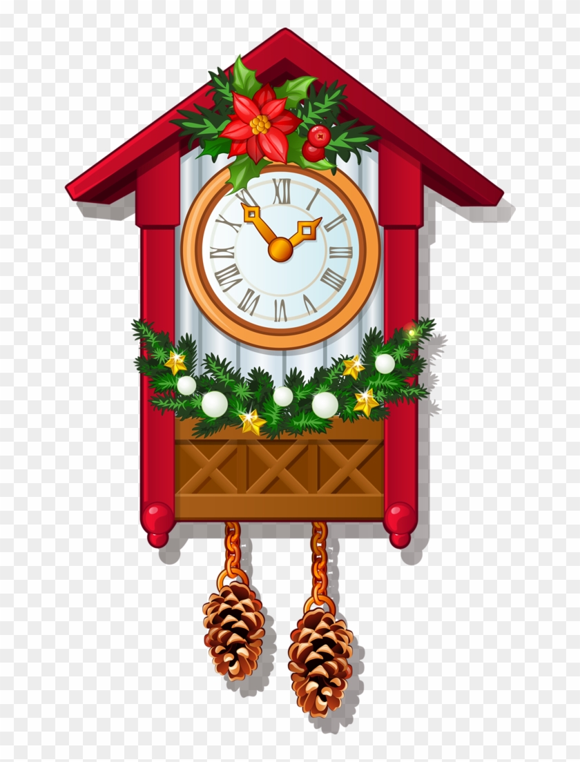 2016 Merry Christmas And Happy New Year Vector Background - Horloge Coucou Gif Animé #1118949