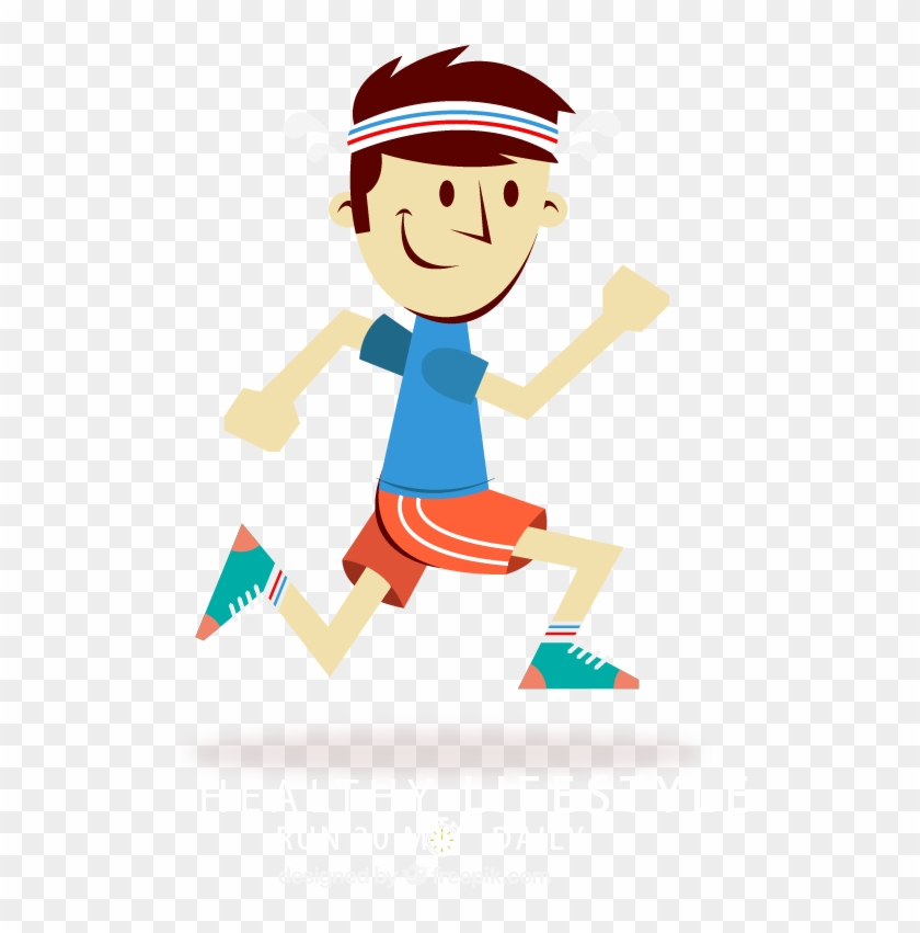 Running Man Vector Cartoon 1000*1000 Transprent Png - Running Cartoon Vector #1119129