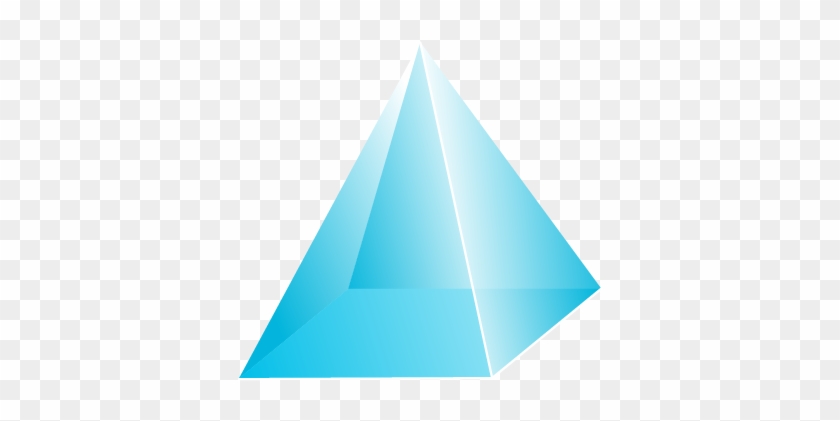 Pyramid Shape 3d Pyramid 2d Shapes And 3d Dlmllo Clipart - Triangle #1119187