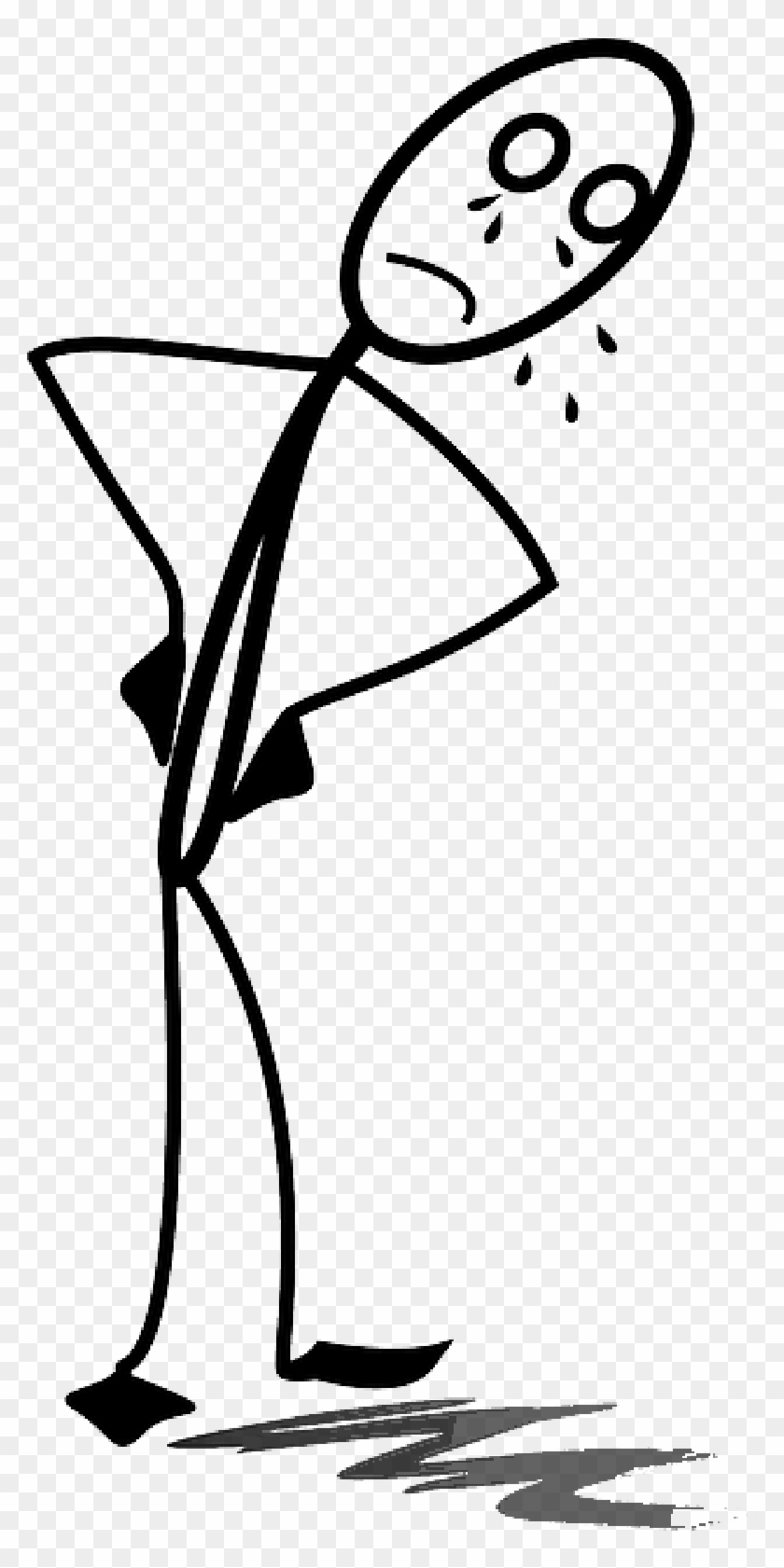Showing > Matchstick Men Cartoons Png - Get Over It Shower Curtain #1119194