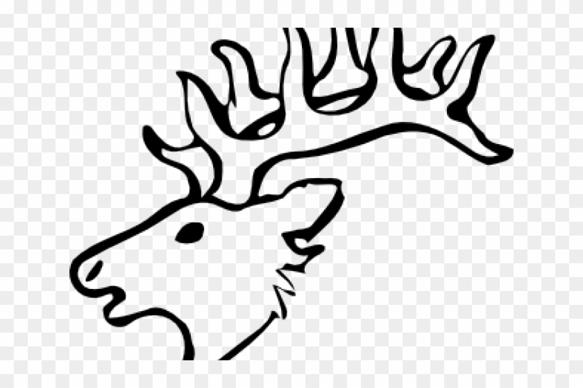 Dear Clipart Deer Drawing - Draw A Deer Head #1119209