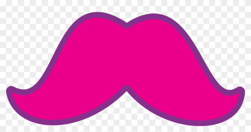 Pink Mustache Clip Art Pink Mustache By Sara Ramon - Mustache Pink #1119349