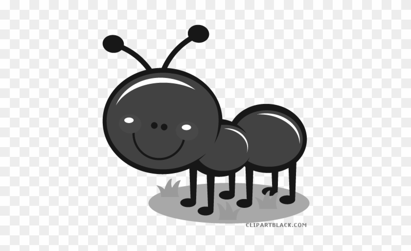 Ant Animal Free Black White Clipart Images Clipartblack - Cute Ant Clipart #1119421