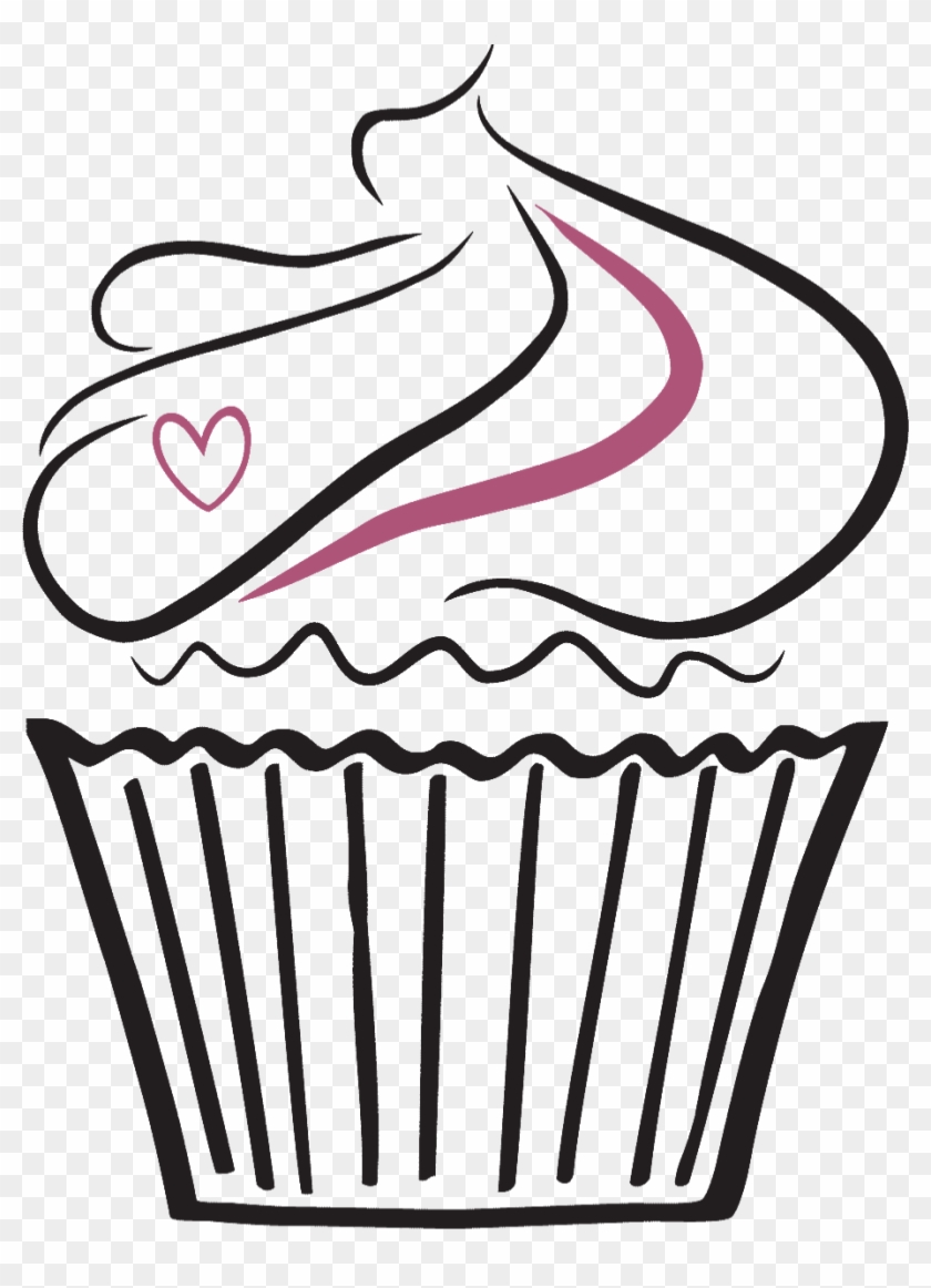 Cupcake - Cupcake Clipart Black And White #1119467