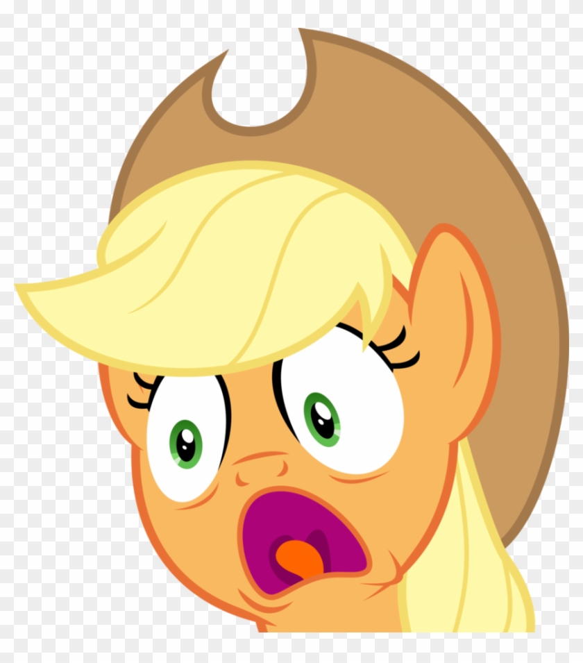 Frightened Aj By Baumkuchenpony - Screaming Face Animated Gif #1119513