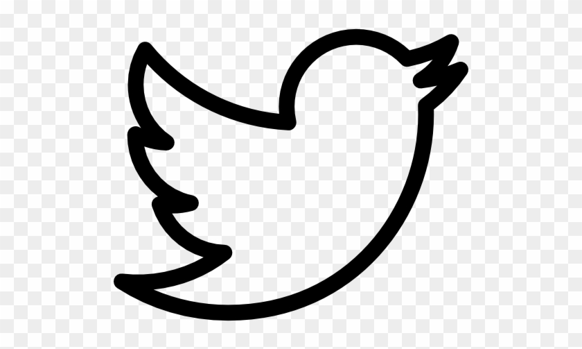 Twitter Logo Outline Free Icon - Twitter Line Icon Png #1119626
