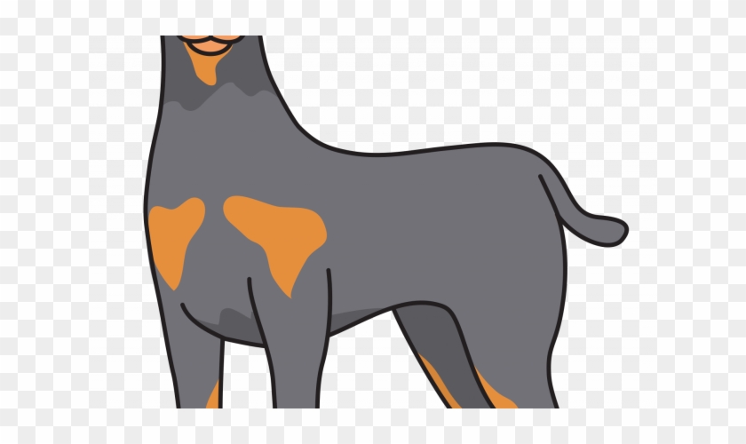 Clipart Dog Doberman - Clip Art #1119660