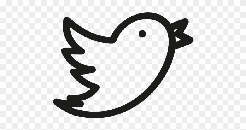 Twitter Logo Icon - Hand Drawn Twitter Logo #1119669