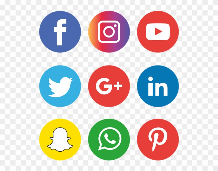 Social Media Icons Setlogo Vector Ilustradorfacebook, - Social Media Icons Png #1119682