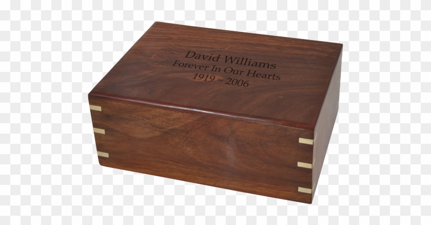 Engraving Shown Directly Into Top Of Wood Urn - Cremation Boxes For Dogs #1119785