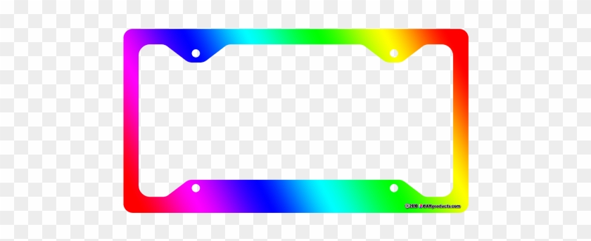 More Views - Rainbow License Plate Frame #1119811
