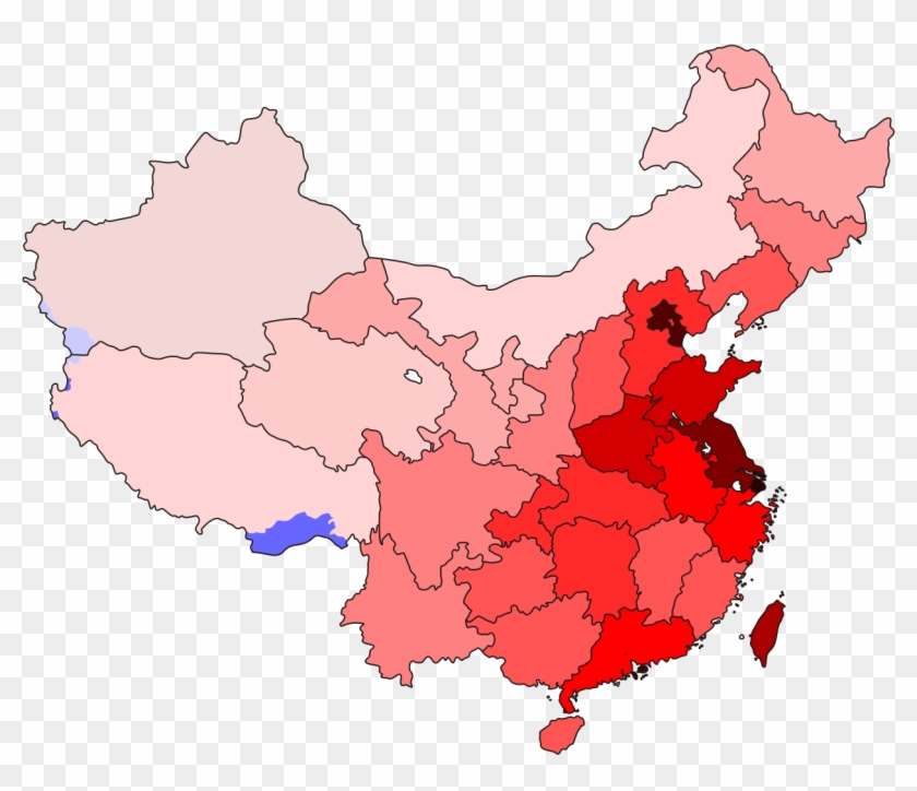 China Pop Density - Rural And Urban Areas Of China #1119831