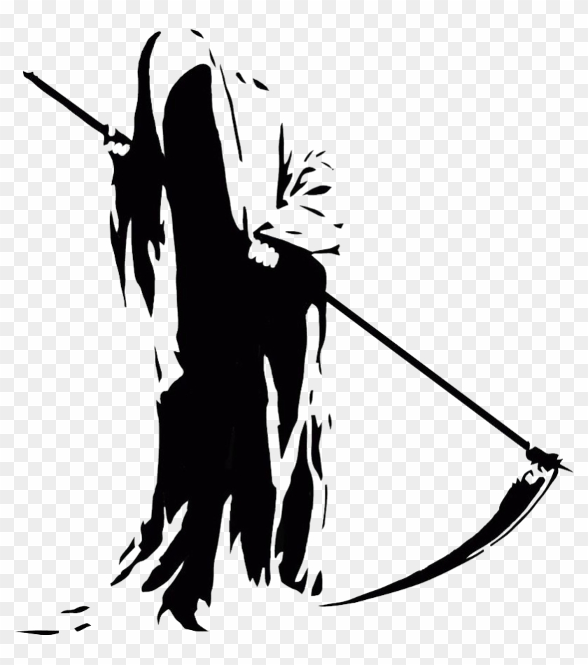 Death Clip Art - Black And White Grim Reaper #1119836