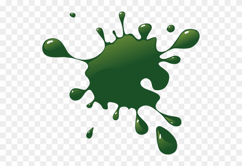 Colour Splash Stickers - Splash Green Colour Png #1119877