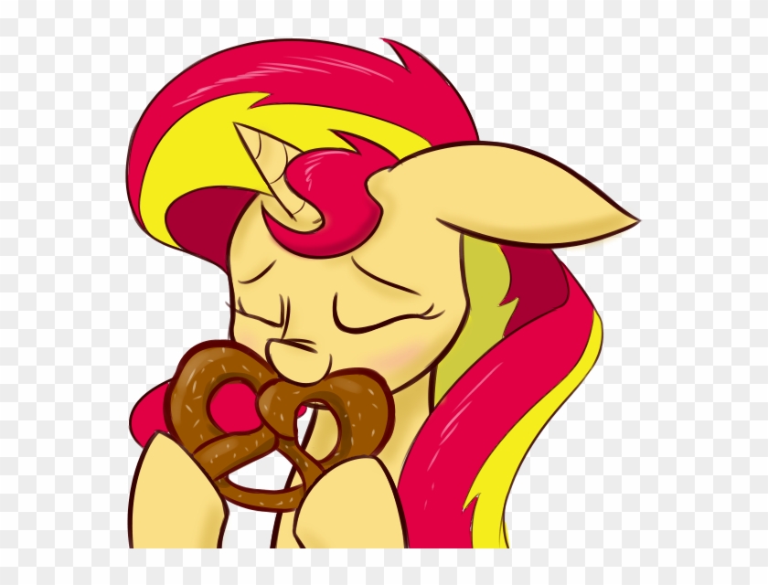 Heir Of Rick, Eating, Nom, Pony, Pretzel, Safe, Solo, - Cartoon #1119885