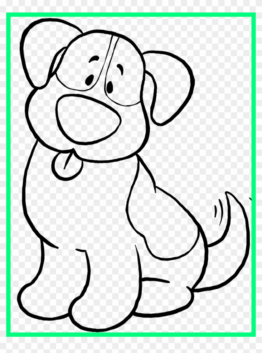 Dog Coloring Pages Dog Coloring Pages For Girls Amazing - Dog Simple Coloring Page #1119891